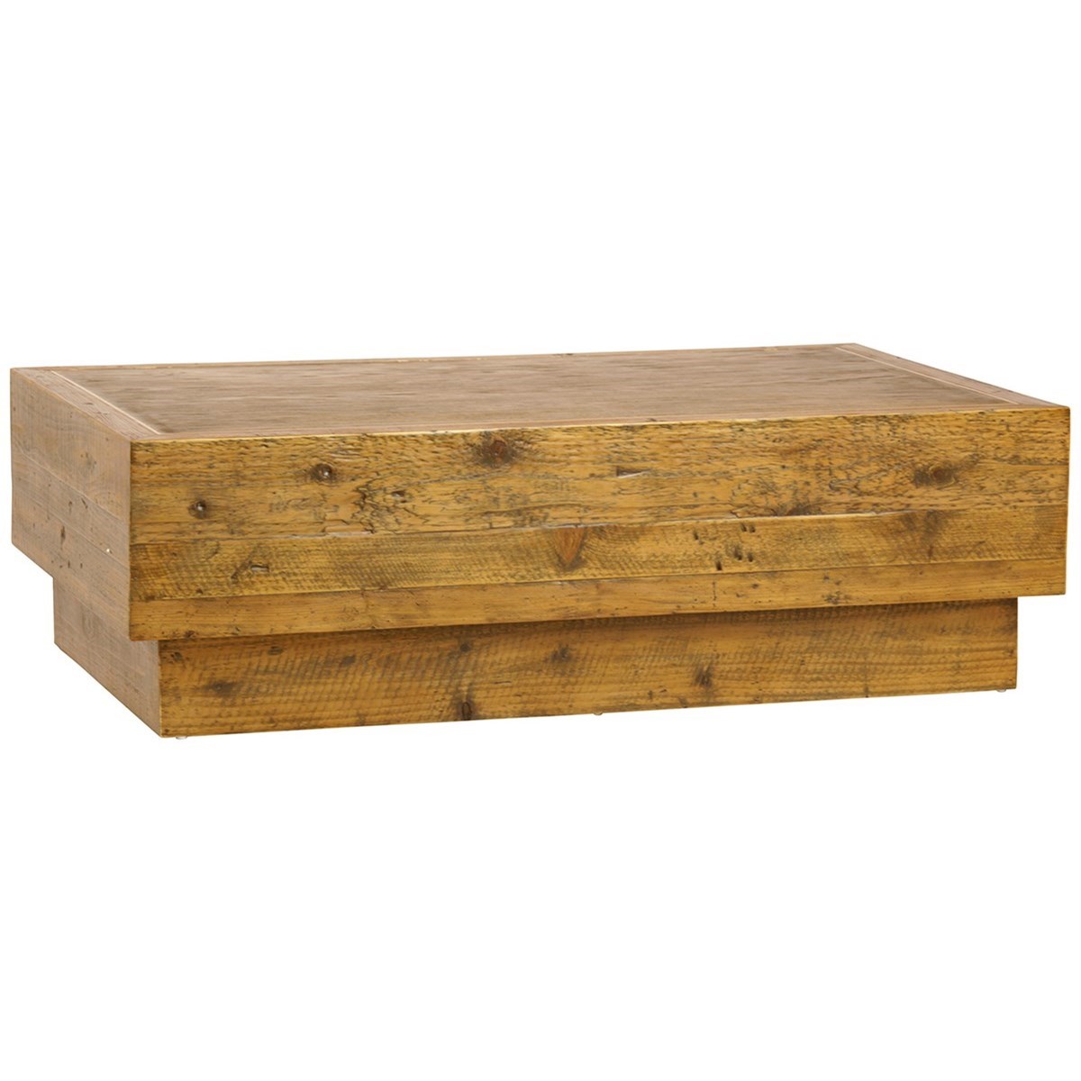 Dovetail Furniture Living Olaff Rustic Coffee Table Jacksonville